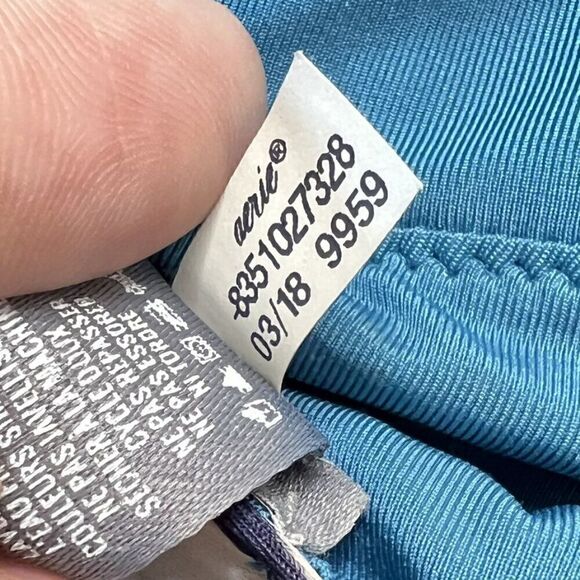 Aerie Blue Halter Cut Out One Piece Swimsuit 9959 - Picture 10 of 10